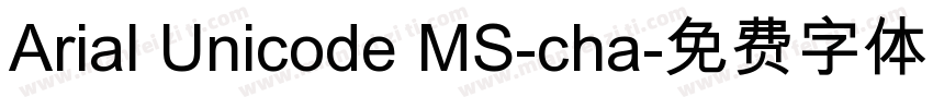 Arial Unicode MS-cha字体转换